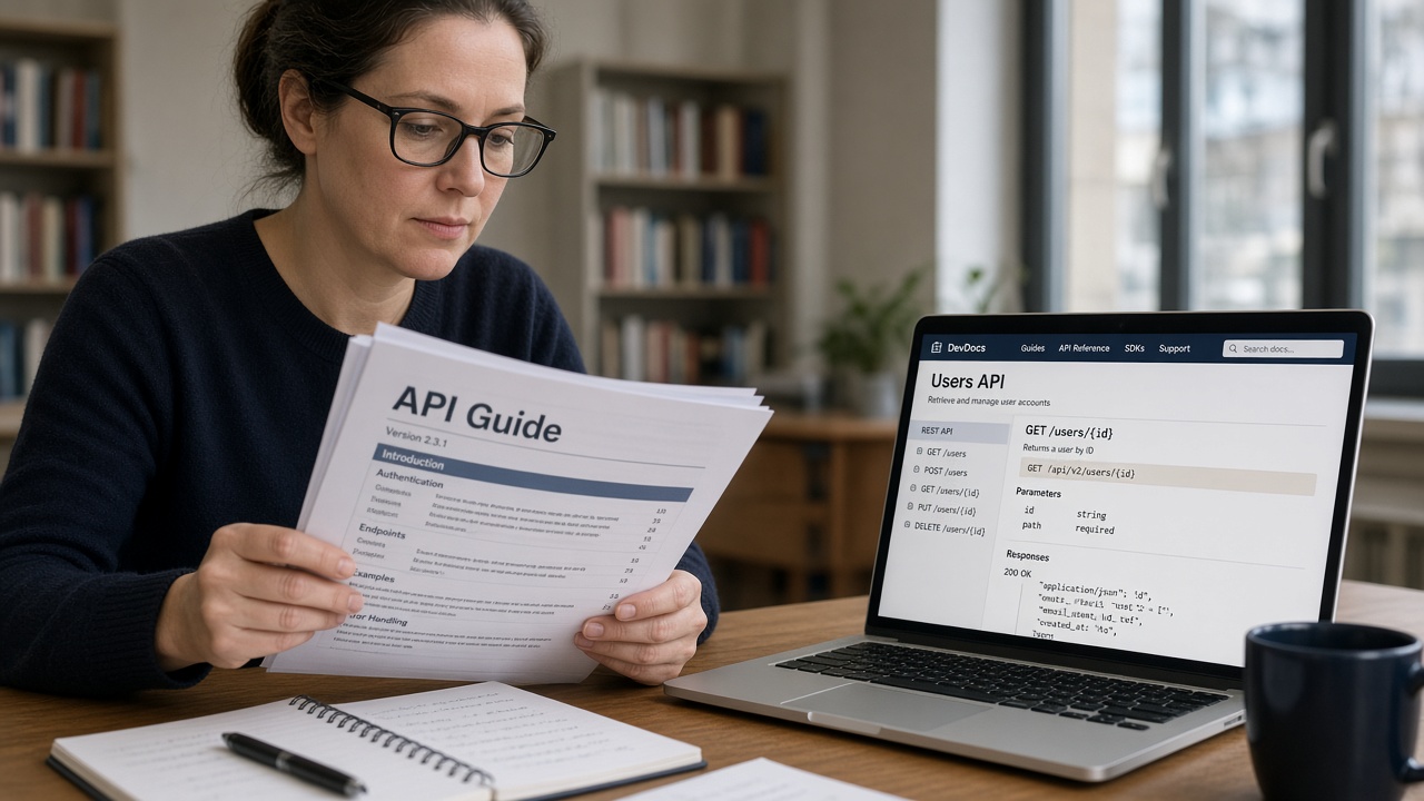 Engineer reviewing Axix OWL docs