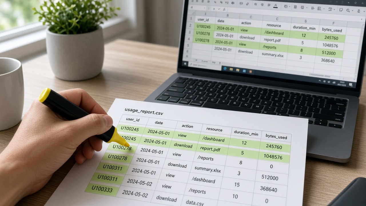 Usage history evaluation